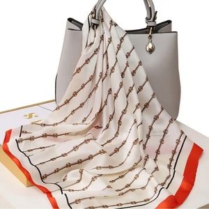 Women Square Satin, Imitation Silk Head Scarf Hair Wrap Scarves Night Sleeping